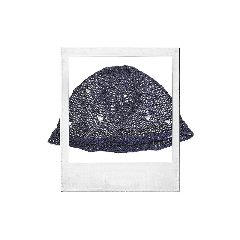 【BORING flaws 02,03】Summer Straw Hat - หมวก - กระดาษ สีดำ