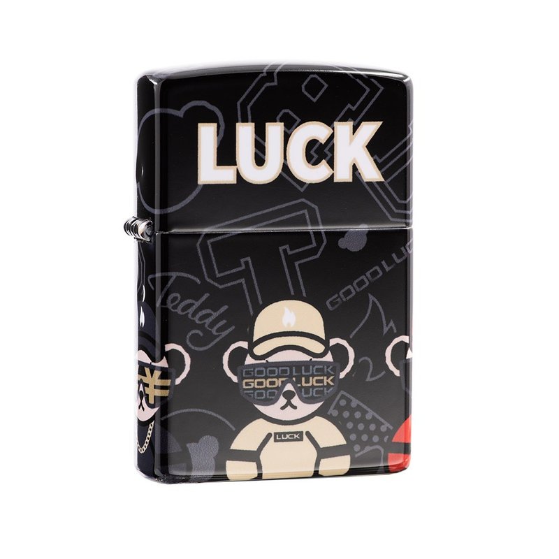 【ZIPPO官方旗艦店】Teddybear聯名轉運套組防風打火機 LOT-0110- - 其他 - 銅/黃銅 黑色