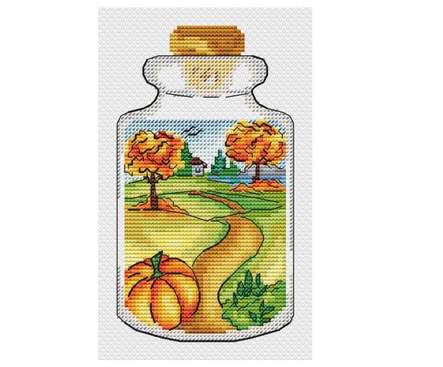 もちページ デジタル】秋のクロスステッチ PDF パターン - ショップ