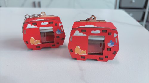創翊家 3D組合鑰匙圈 空中纜車 DIY 材料包