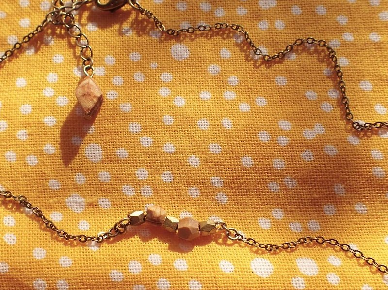 wave necklace - สร้อยคอ - ไม้ สีนำ้ตาล