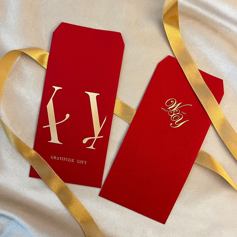 [Wedding essentials] Customized velvet texture wedding red envelope - ถุงอั่งเปา/ตุ้ยเลี้ยง - กระดาษ สีแดง