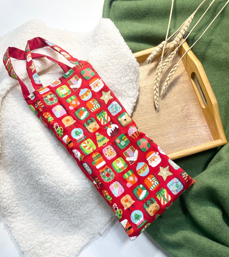 聖誕風禮物袋 - 手提包/手提袋 - 棉．麻 多色