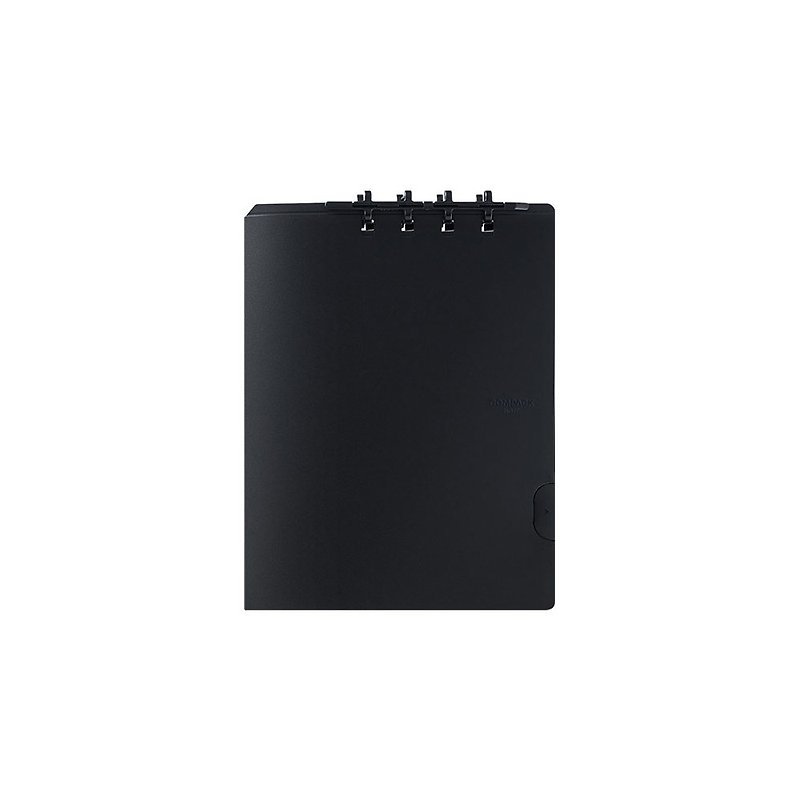 [KING JIM] COMPACT Foldable Loose-leaf Notebook Opaque Black B5