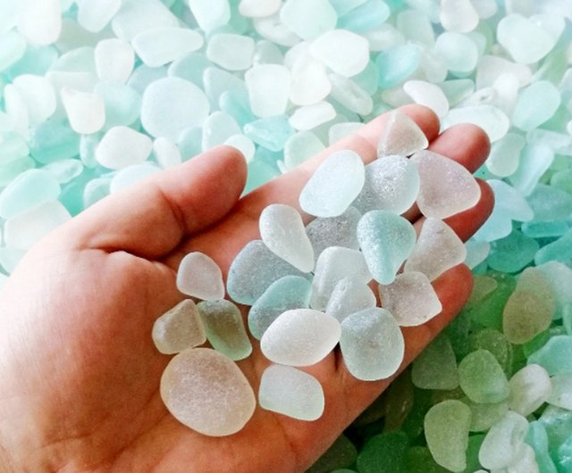 Sea Glass 11 Ounces White Sea Glass - Bulk Seaglass Pieces for