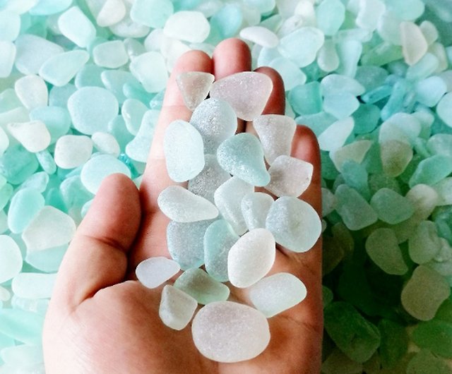 Sea Glass 11 Ounces White Sea Glass - Bulk Seaglass Pieces for
