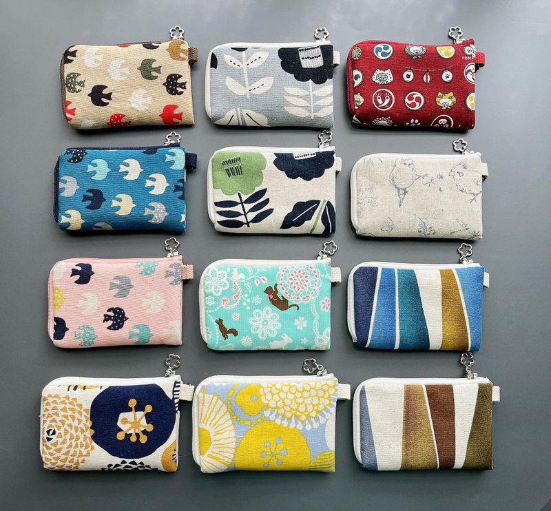 Free shipping from the post office//24H shipping/card coin purse/sample cloth - กระเป๋าใส่เหรียญ - ผ้าฝ้าย/ผ้าลินิน 