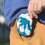 [My Old Swan] Acrylic Gold Small Purse-Change Purse#Lovely#Funny