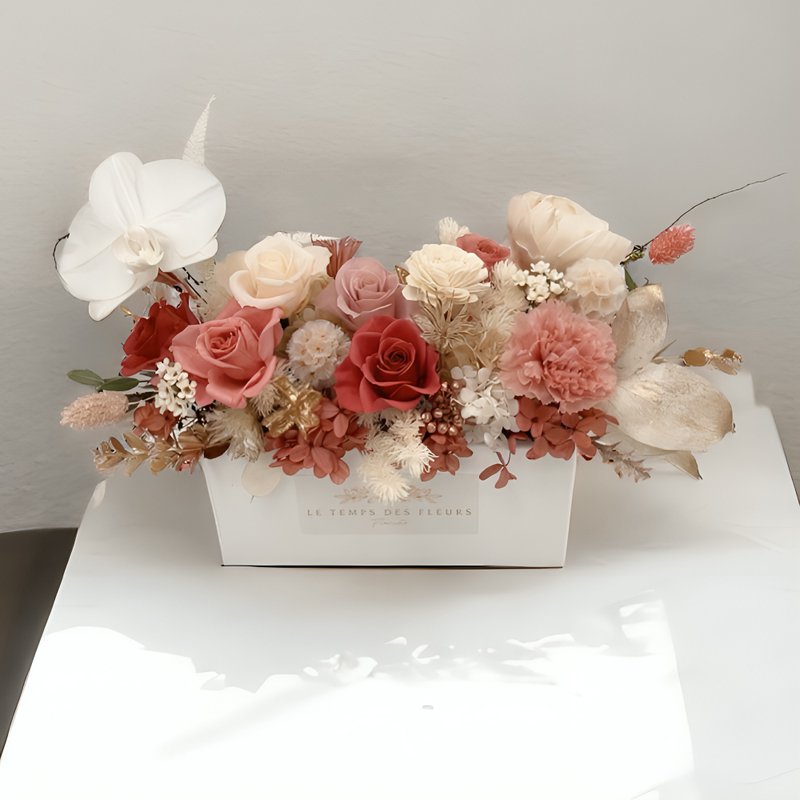 New Year's vibe: Floral arrangement - Dried Flowers & Bouquets - Pottery White