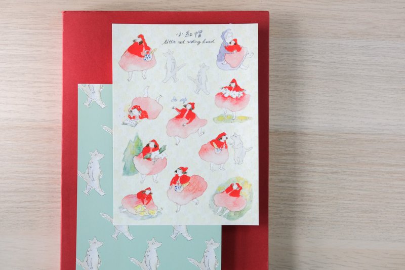 小紅帽 貼紙 - 貼紙 - 紙 