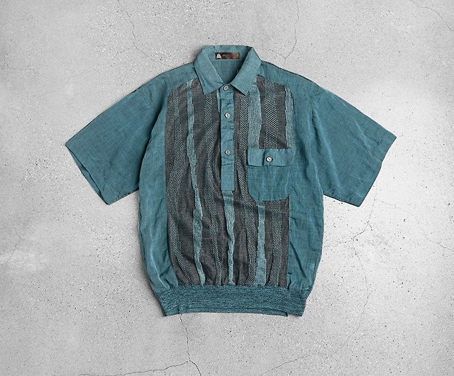 German fisherman shirt Fisherman shirt rough grain - Shop GoYoung Vintage  Men's Shirts - Pinkoi
