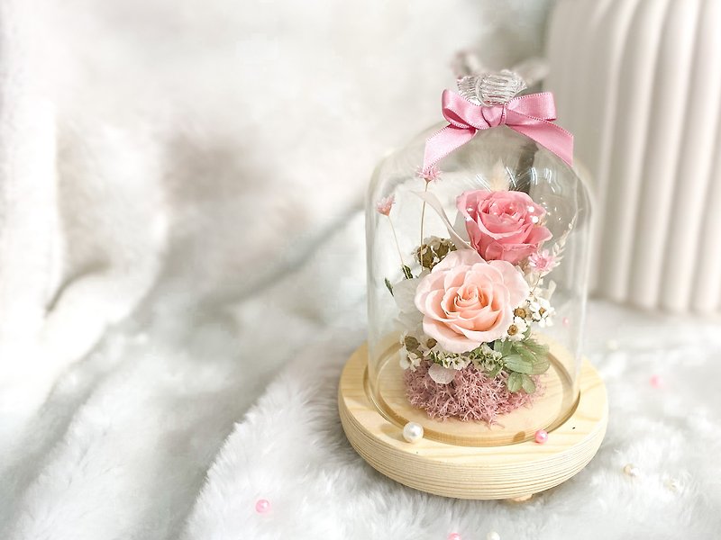 Preserved flower glass cover wedding gift Valentine&#39;s day gift without flowers