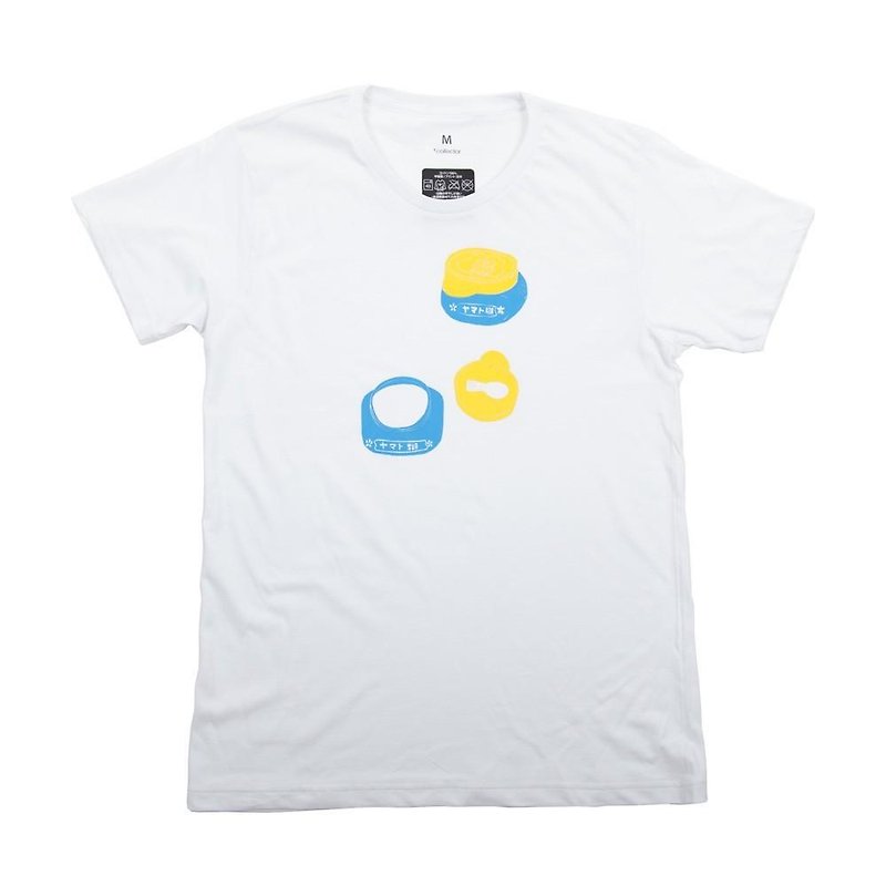ヤマト のり容器 ユニセックスＴシャツ - Tシャツ メンズ - コットン・麻 ホワイト