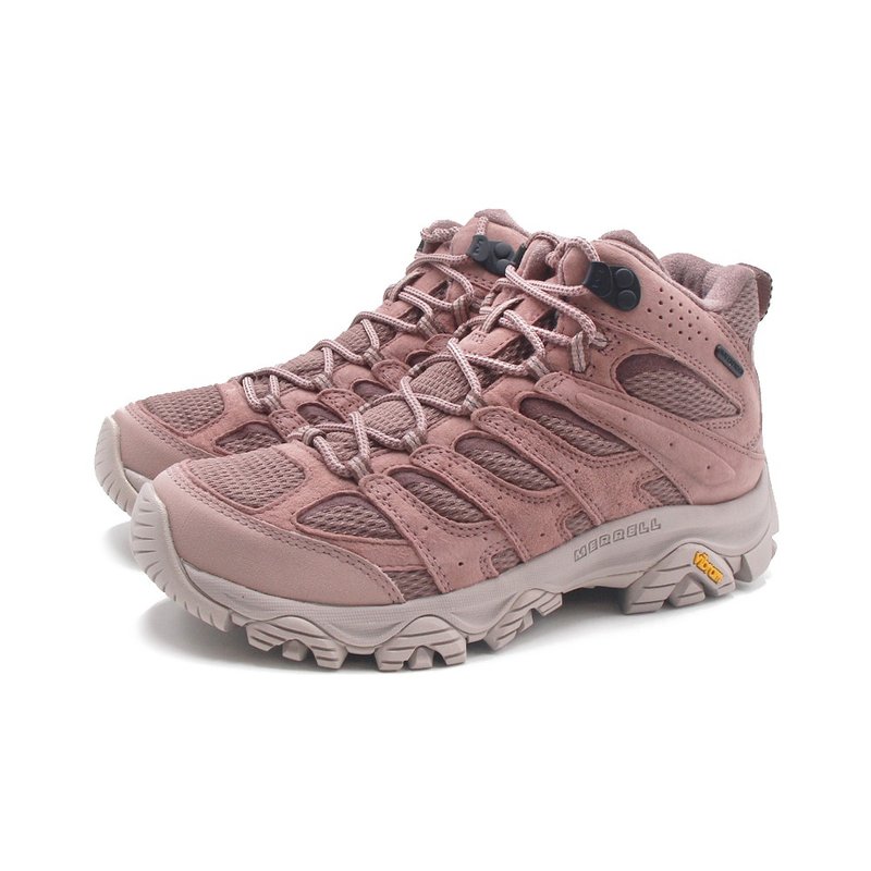 MERRELL MOAB 3 MID WATERPROOF中筒防潑水登山健行鞋 女鞋-藕粉 - 女運動鞋/球鞋 - 其他材質 