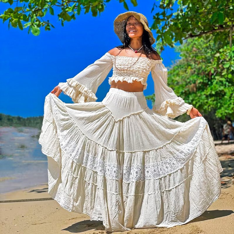 Two-Piece Set Women, Photoshoot Set, Photoshoot Clothing, Maternity Set Clothing - 裙子/長裙 - 其他材質 
