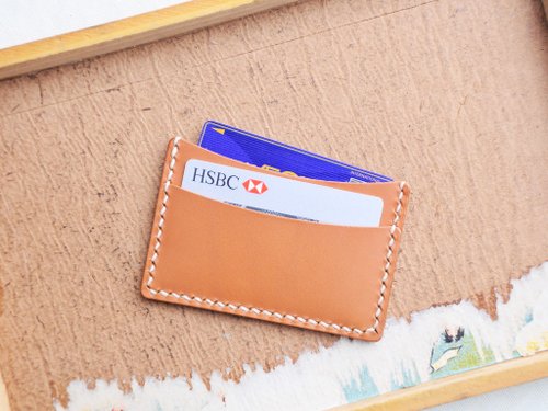 港產皮革｜Leatherism Handmade Products 經典雙層咭套 好好縫 皮革材料包 情侶禮物 義大利植鞣 皮革DIY