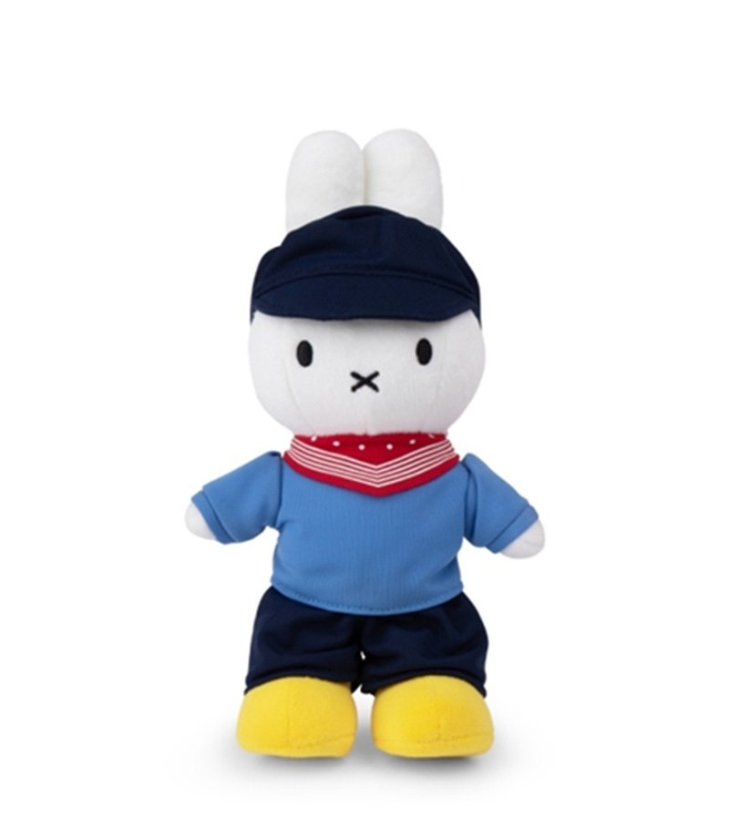 荷蘭 Bon Ton Toys | Miffy 米飛兔 娃娃 農夫 24cm - 公仔/玩偶 - 其他材質 藍色