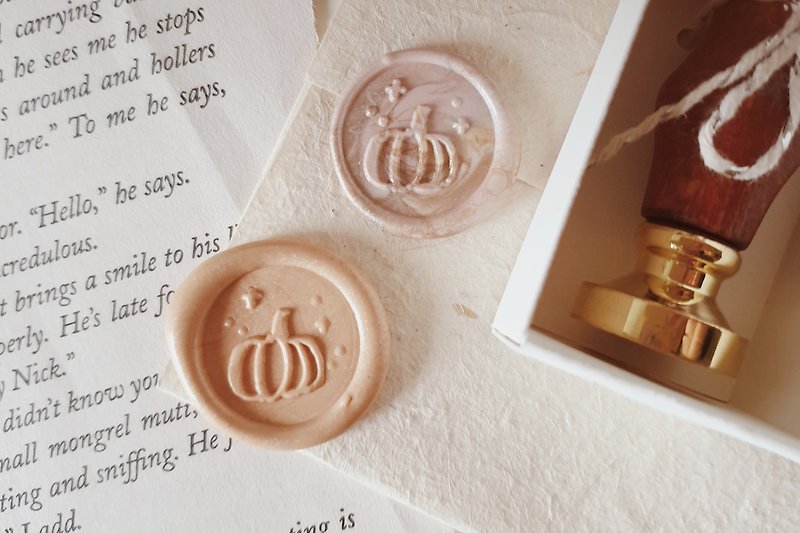pumpkin wax seal stamp - Stamps & Stamp Pads - Wood Orange