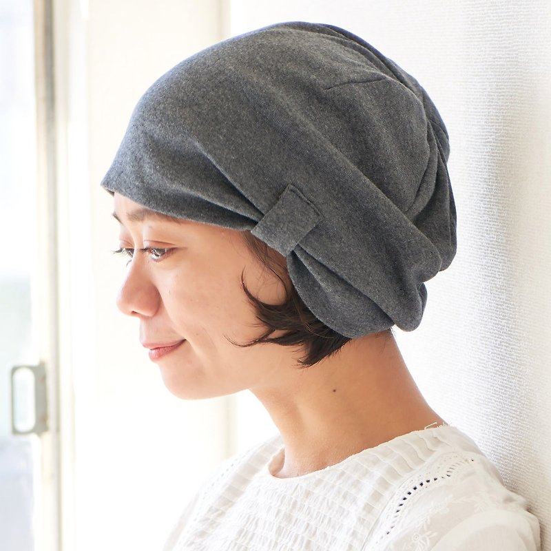 100% Organic Cotton MADE IN JAPAN Slouchy Beanie, Indoor Soft Chemo Hat Summer