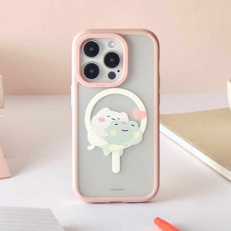 Fat, cute, sweet and burdened Aurora fog-through MagSafe iPhone case - เคส/ซองมือถือ - ซิลิคอน หลากหลายสี