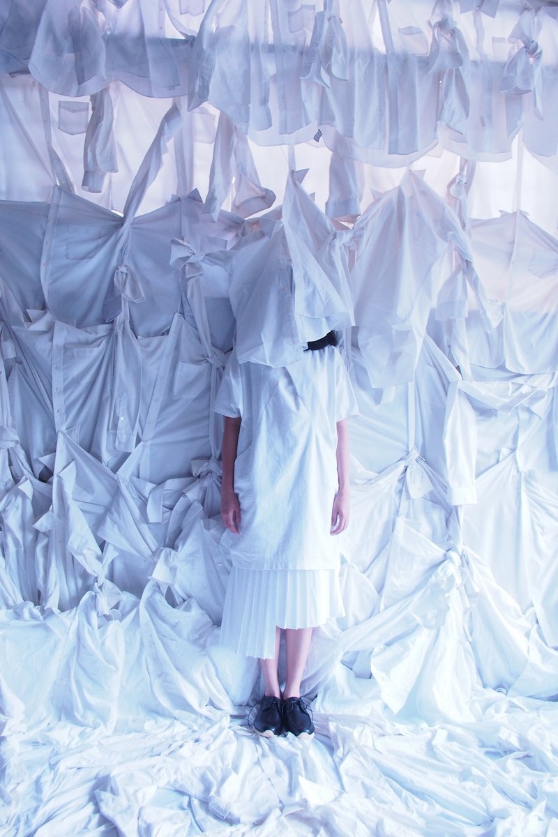 Getlewomen Pleated White Skirt - 裙子/長裙 - 其他材質 白色