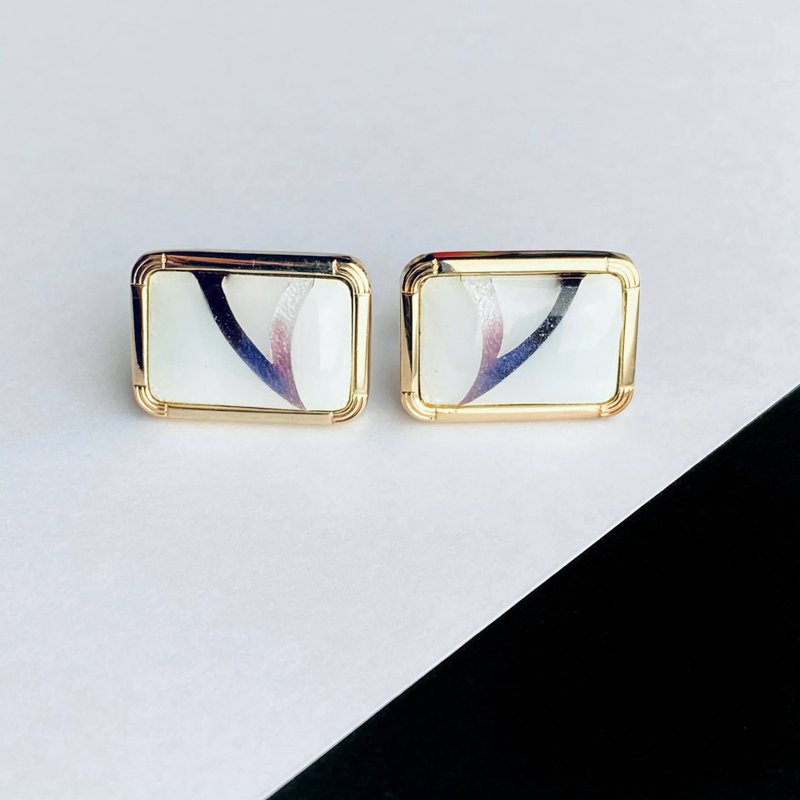 ハレー【アメジスト Amethyst】カフスボタン カフリンクス 純銀胎有線七宝 18kgf - 袖扣 - 其他材質 紫色