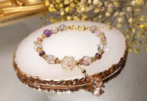 天然クリスタルオリジナルDIYブレスレット スーパーセブン]ナチュラルクリスタルブレスレットDIYブレスレット