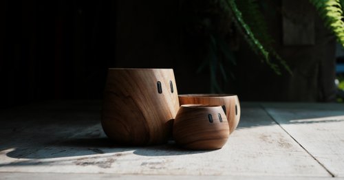 1000Material Wood Emoo/原木置物盒