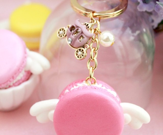 エンジェルマカロンキーホルダーペンダント/ウエディング