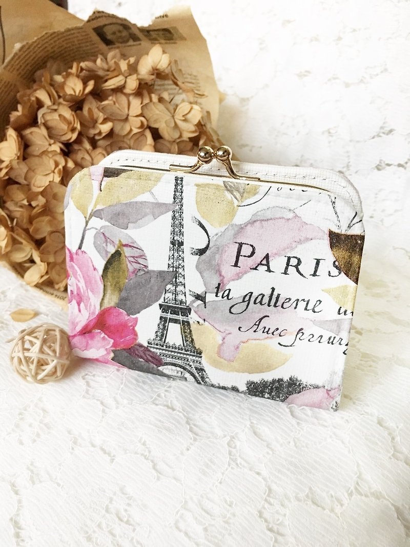 Hand made salute dagong purse Spring paris / Valentine's Day birthday gift  - กระเป๋าใส่เหรียญ - หนังแท้ 