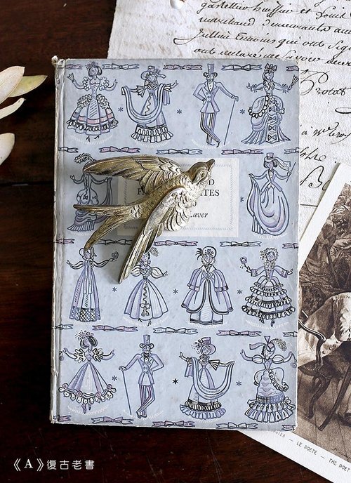 フランスのファッション1800-1900レトロな古い本/ファッション