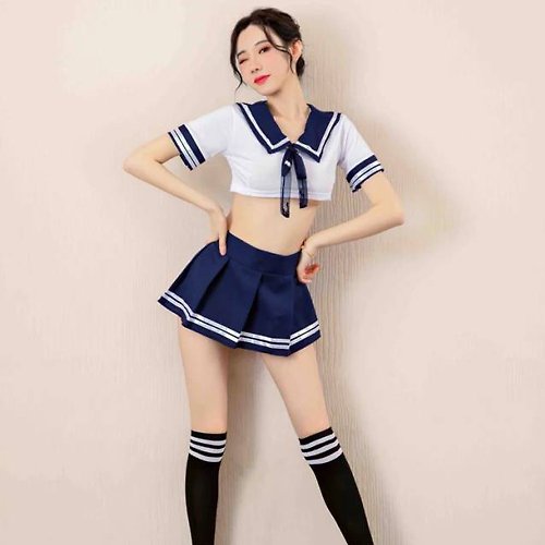 kawaii-on-top Sexy schoolgirl cosplay pajamas