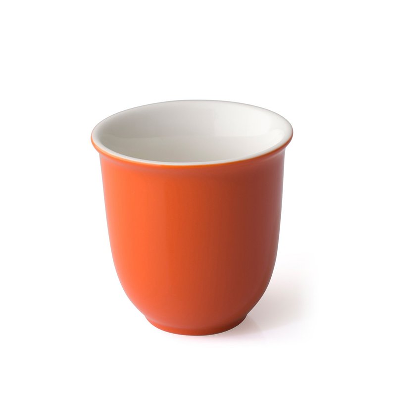 [Holiday Gift] FORLIFE Japanese Style Ceramic Holding Cup-Carrot Orange - แก้ว - เครื่องลายคราม สีส้ม