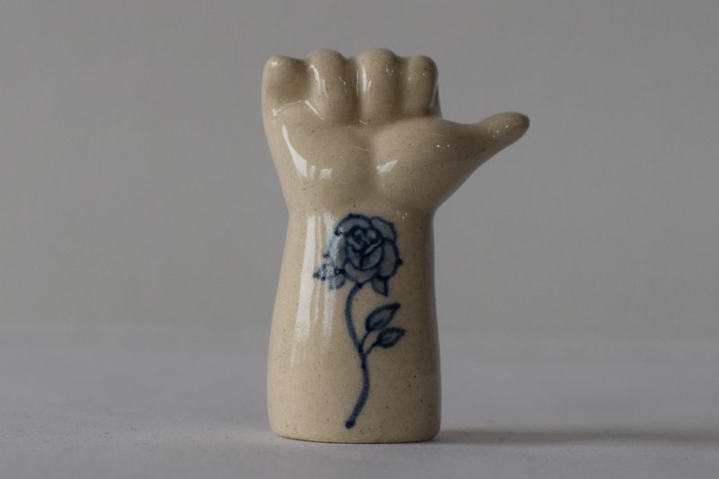 Ceramic Art Hand２Painting B - ของวางตกแต่ง - ดินเผา 