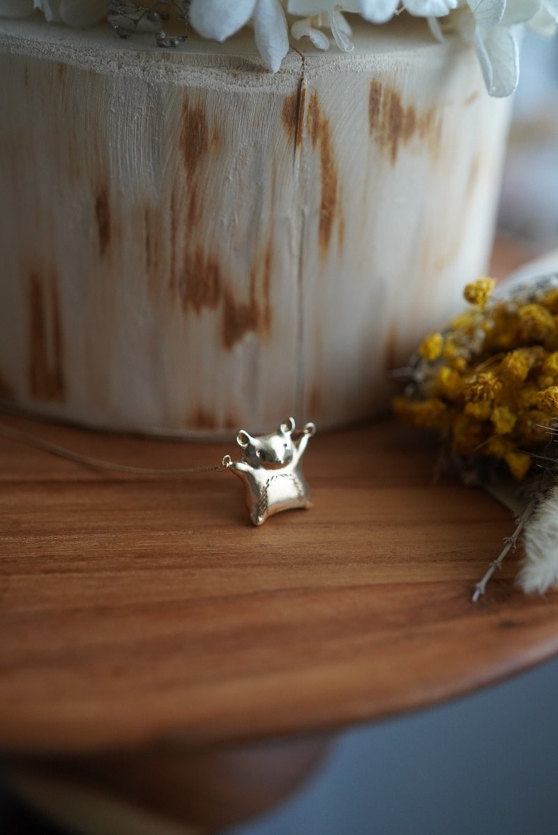 Chinchilla Necklace - Necklaces - Copper & Brass Gold