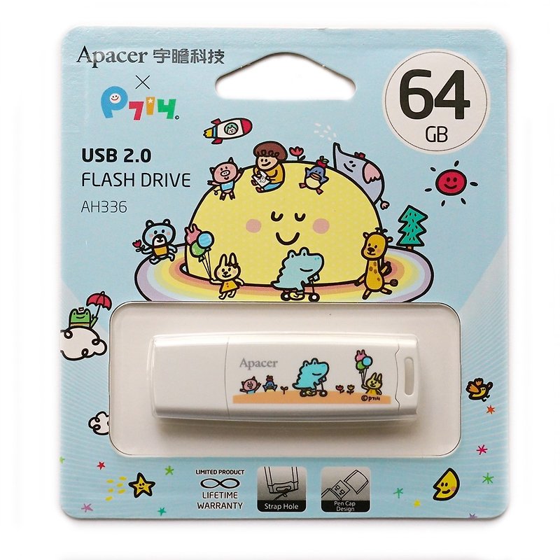 P714X Apacer Technology co-Pen 64G + QQ Pills strap (3 choose 1) - USB Flash Drives - Plastic Multicolor
