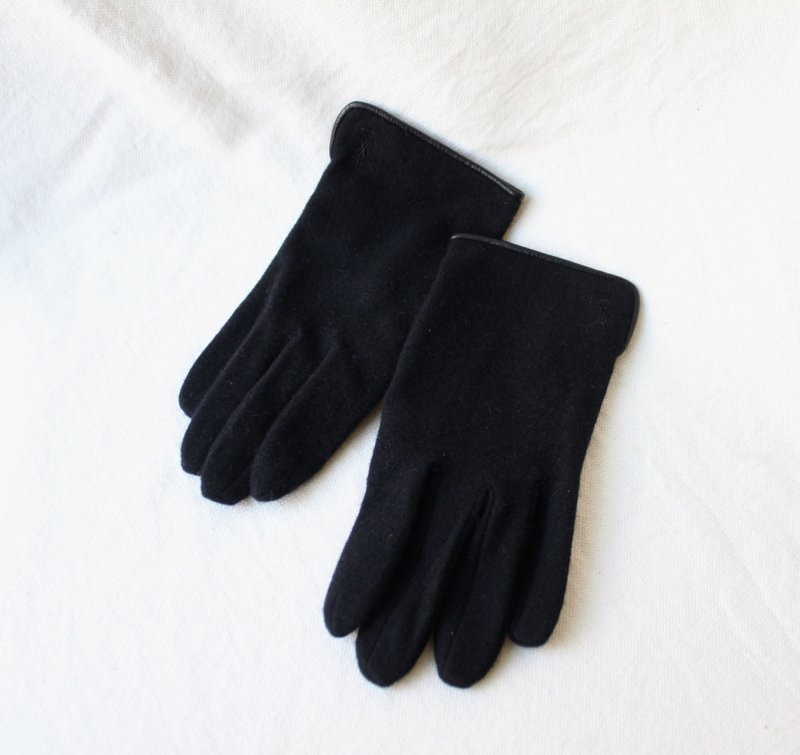 FOAK vintage/new in stock/YSL black wool gloves - Gloves & Mittens - Wool 