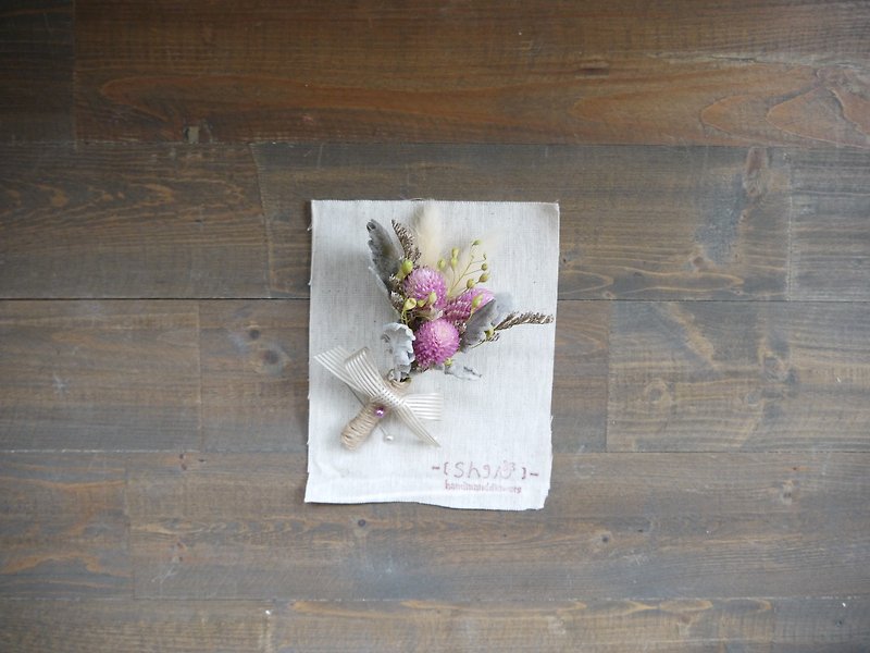 [Tell you] love for hand-made dried flower corsage sense No.3 - ตกแต่งต้นไม้ - พืช/ดอกไม้ สึชมพู