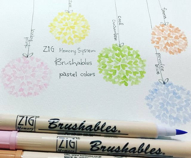 Zig Brushables Marker Baby Pink