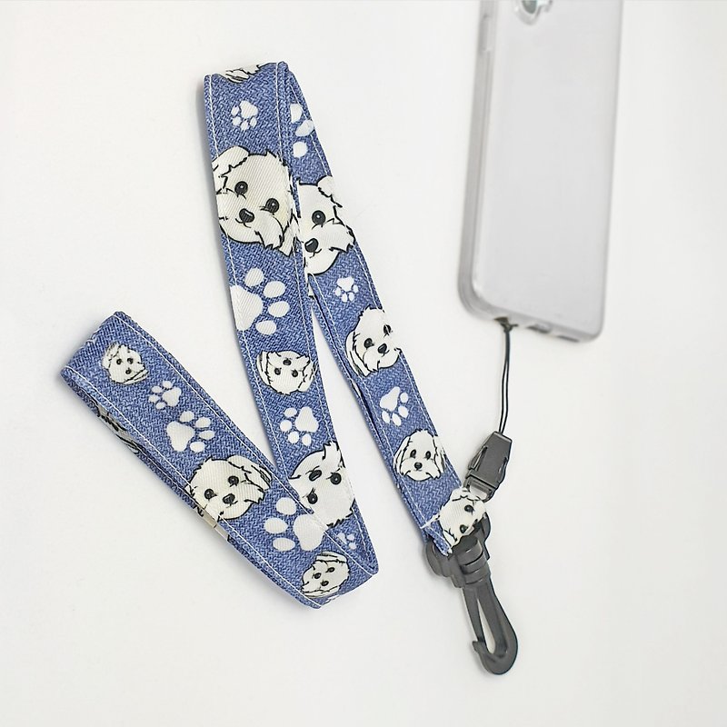 Self-created pet dog and cat pattern universal neck strap/mobile phone strap/neck strap (multiple patterns optional) - ที่ใส่บัตรคล้องคอ - พลาสติก หลากหลายสี