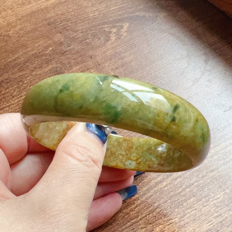 老三彩翡翠手鐲 | 19圍 | 天然緬甸玉翡翠A貨 | 送禮 - 手鍊/手環 - 玉石 多色
