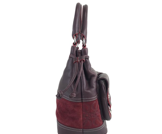 日本直送 名牌中古包 】LOEWE ロエベ アナグラム レザー