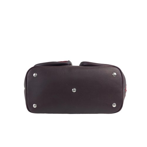 希少♡コンビレザー♡LOEWE ロエべ スエード アナグラム ハンドバッグ 日本直送 名牌中古包 】LOEWE ロエベ アナグラム レザー