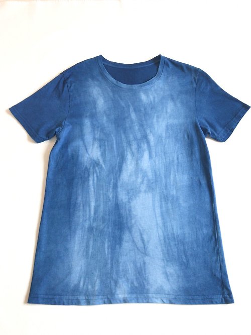 BLUE PHASE Waterfall TEE Indigo dyed 藍染 organic cotton