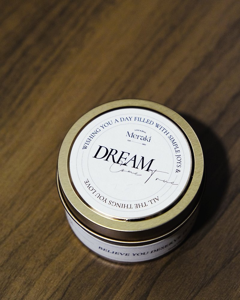 Good Vibes Mini Candle Cotton Dream - Exclusively at Pinkoi - Candles & Candle Holders - Wax Brown