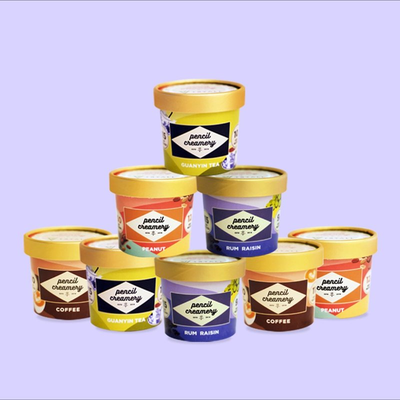 Mother's Day Gift Box - PENCIL CREAMERY - TRYALL joint protein ice cream 8 into the group - ไอศครีม - กระดาษ สีใส