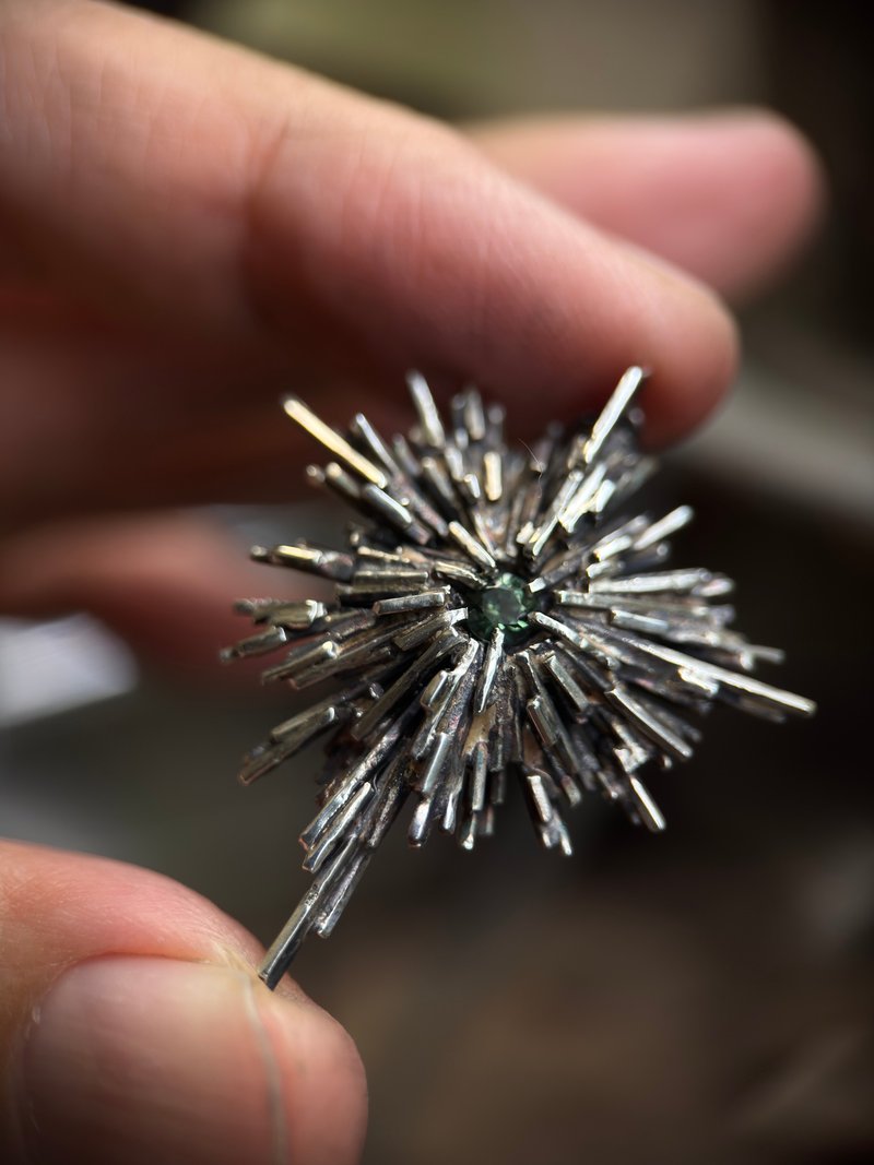 天然礦石 / 無燒剛玉/藍寶石/恆星 04 - 項鍊 - 寶石 綠色