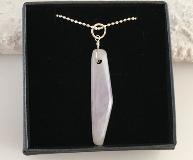 ミャンマー産天然ラベンダー翡翠◇SV Pendant Sae+Sumi Koru