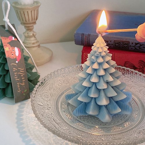 Chubby Candle Lab 【聖誕系列】立體聖誕樹蠟燭 香氛蠟燭 聖誕禮物 交換禮物