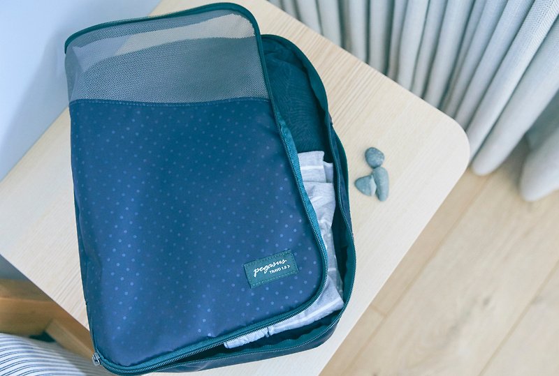 TRAVO 1.5 CLOTHING PACKING BAG - Spot Blue - กระเป๋าเครื่องสำอาง - วัสดุอื่นๆ สีน้ำเงิน